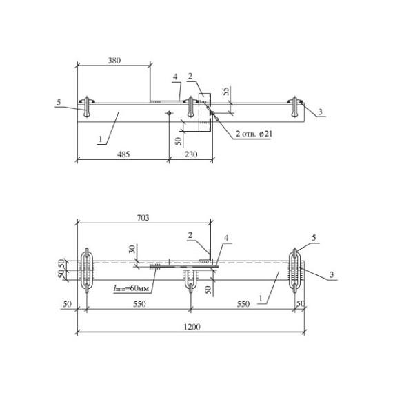 Траверса ТМ-54 (27.0002-19)  33900372