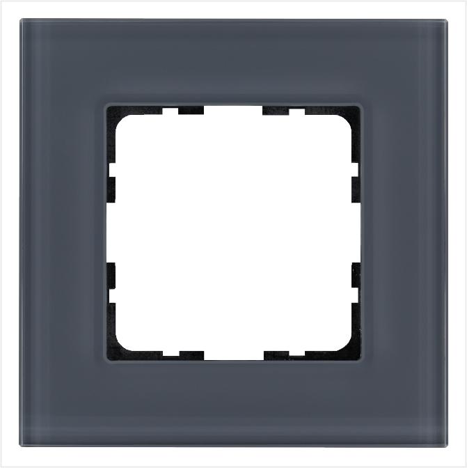 Рамка 1-м G-Glass стекло маренго  G1001GC