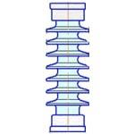 Изолятор керамический опорный стержневой С4-195-II УХЛ 1 ЮАИЗ