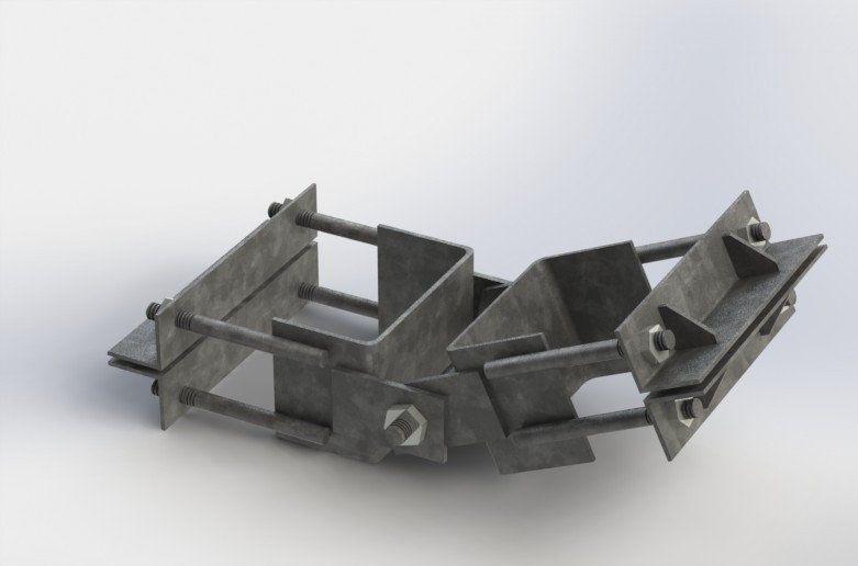 Узел крепления укоса У-5 (под СВ-164)  00000478