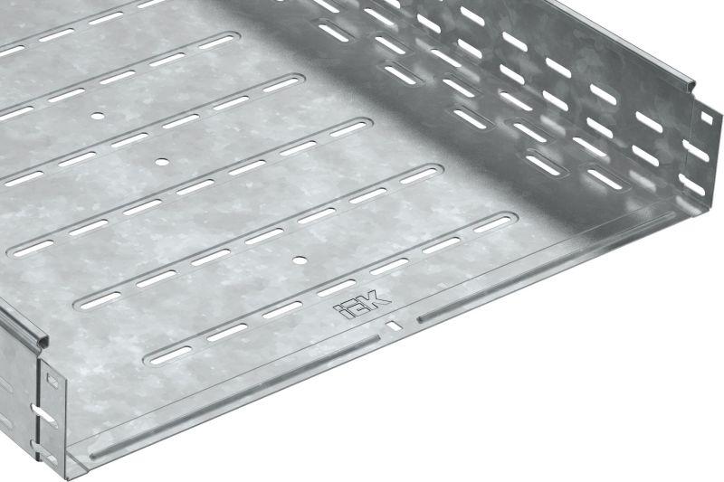 Лоток листовой перфорированный 600х100 L3000 сталь 1.2мм HDZ  CLP10-100-600-3-M-HDZ