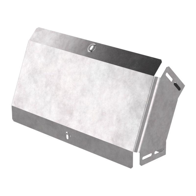 Угол для лотка вертикальный внешний 45град. 400х100 с крышкой Стандарт  PR16.0576