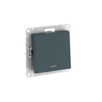 Выключатель 1-кл. AtlasDesign (сх. 1а) 10AX с подсветкой быстрозажим. клем. механизм изумруд SE ATN000813S