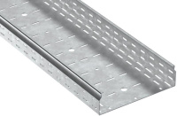 Лоток листовой перфорированный ESCA 7 80х300 L2500 сталь 2.0мм HDZ  CLP10-080-300-200-D25-HDZ