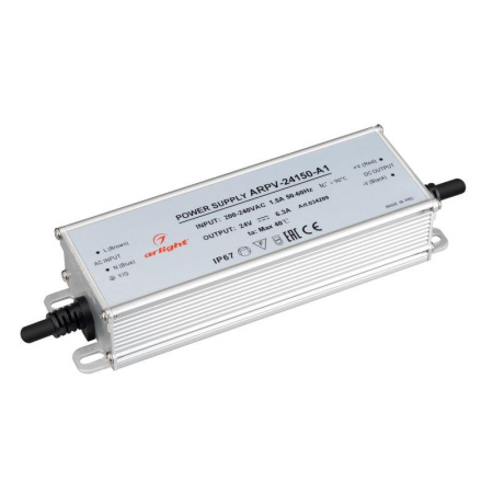 Блок питания ARPV-24150-A1 (24В 6.25А 150Вт) IP67 металл  034209
