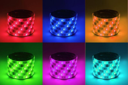 Лента светодиодная LS5050-7.2-30-12-RGB-IP65-2year-5m KU-5050AD-30D-RGB разноцвет. (уп.5м)  Б0044121