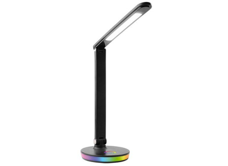 Светильник светодиодный настольный UF-822 C02 7Вт димм. 3 цвет. темп. RGB ночник черн.  15177