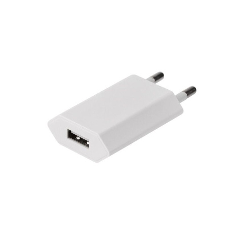 Устройство зарядное сетевое для iPhone/iPad USB 5В 1А бел.  16-0273