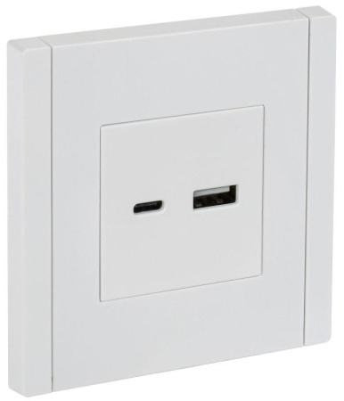 Розетка USB A+C 18Вт FORTE&PIANO FP251 бел.  FP-U22-018-K01