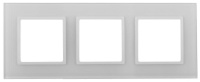 Рамка 3-м 14-5103-01 стекло Elegance бел.+бел.  Б0059170
