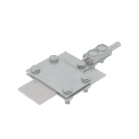 Соединитель контрольный универсальный UKS-B40-D5-8 TD полоса до 40мм пруток d5-8мм сталь термодиффузион. цинк. КМ MA0077