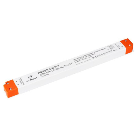 Блок питания ARV-SP-12180-SLIM-PFC (12В 15А 180Вт) IP20 пластик  047994