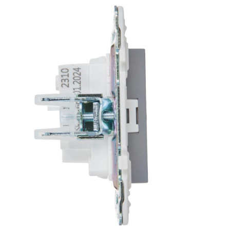 Розетка SKANDY 10А без заземл. без защ. шторок SK-R02Gr сер.  SK-R10-10-K03