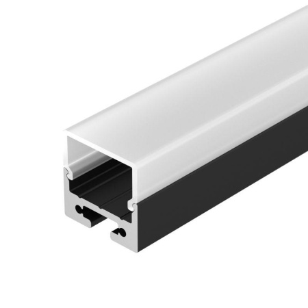 Профиль с экраном SL-LINE-2011M-2500 BLACK+OPAL SQUARE 2.5м алюм.  027993