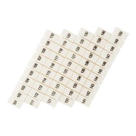 Маркеры для ST 1.5 с нумерацией 100-150 (уп.100шт)  zb-st-1.5-100-150