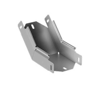 Угол для лотка внутренний 45град. 600х80 1мм ST оцинк.  STI.6008.410