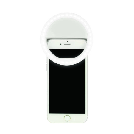 Фонарь S-HL100-B White Стандарт «Selfie light» 36 LED 2хААА н/к пластик бел.  UL-00002623