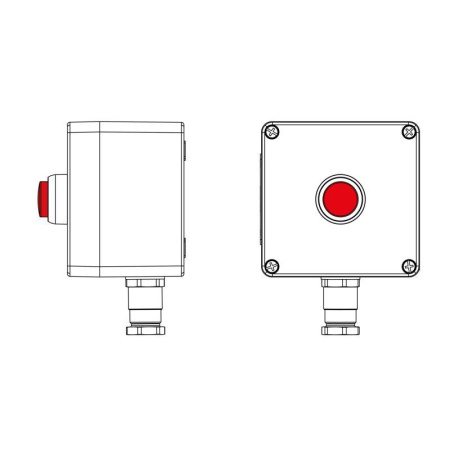Пост управления взрывозащ. из полиэстера CPE-P-03-(1xLR(250))-1xKH2MHK(C)1Ex d e IIC Т5 Gb / Ex tb IIIC T95град.C Db IP66/КЗ DKC 2231.031.22.1217
