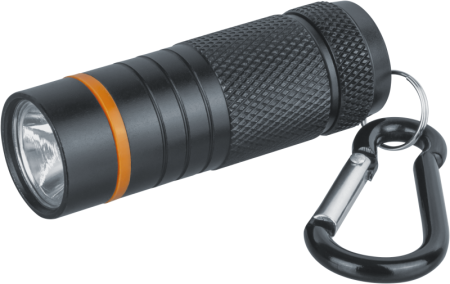 Фонарь-брелок 82 314 NPT-KC08-BL-4LR44 1LED 1Вт 1 режим алюм. черн.  82314