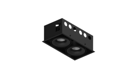 Корпус светильника COMBO-CRD2-BL IP20 потолочн. встраив. поворотн. черн.  00-00006674
