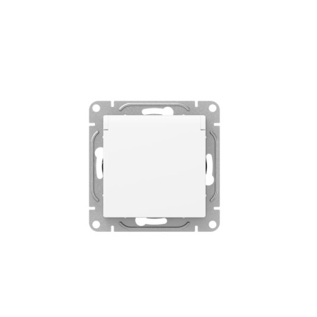 Розетка СП Эпика 16А IP44 с заземл. защ. шторки c крышкой механизм бел.  UP1-SOW-111-44