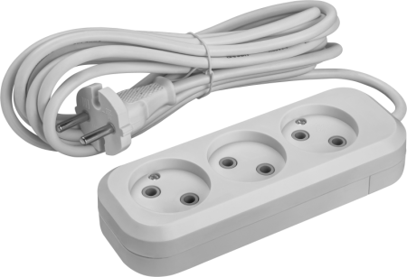 Удлинитель 3х1.5м без заземл. 10А IP20 90506 OPE-S-03-150-X-2х1  90506