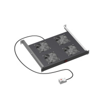 Модуль вентиляторный 19дюйм 4 вент. с термостатом RAL9005  R519VSIT4FTB