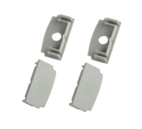 Набор заглушек 6114-3 для профиля 6114 2шт глухие 2шт с отверстием  Б0062815 Набор заглушек 6114-3 для профиля 6114 2шт глухие 2шт с отверстием  Б0062815