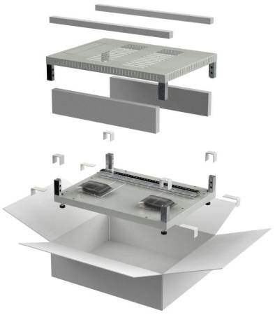 Комплект основание и крыша 600х1000мм для шкафа 18-47U сер. LINEA E  LE35-XXX61-X