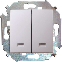 Выключатель 2-кл. СП  15 16А IP20 с подсветкой винтов. зажим механизм бел.  1591392-030