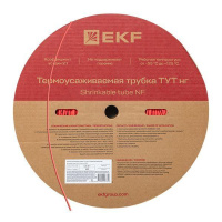 Трубка термоусадочная ТУТ нг 6/3 красн. (уп.100м)  tut-6-r