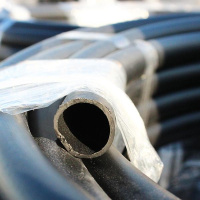 Труба гладкая ПНД техническая d25мм черн. (уп.100м)  ГТ-1021025-100