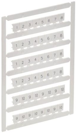 Маркер для CTS 6кв.мм/CP 10кв.мм "1-10" ARMAFIX  AF-CT10D-M-006-01