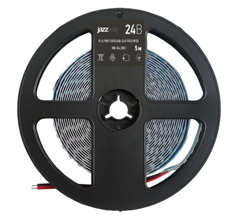 Лента светодиодная PLS Pro+ 5050/60 RGB разноцвет. 24В IP20 (уп.5м) Pro+  5033979