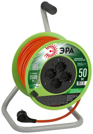 Удлинитель на катушке 4х50м с заземл. RP-4e-3x1.5-50m ПВС 3х1.5  Б0056104