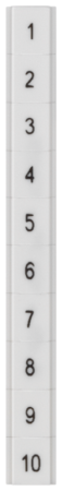 Табличка плоская вертикальная 11 - 20 ZBF8  8WH81414AB15