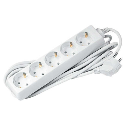Удлинитель 5х5м с заземл. 16А IP20 EX-05G-500 3.5кВт ПВС 3х1  3326166