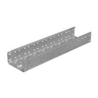 Лоток листовой перфорированный 200х100 L3000 сталь 1.5мм "БЫСТРЫЙ МОНТАЖ ПЛЮС" LPplus100-200-1.5-3000 HD гор. оцинк. КМ PL1239
