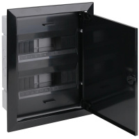 Щиток СП Тусо 24мод. с метал. двер. 430х325х103мм черн.  68124МЧ