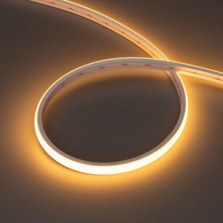 Лента герметичная MOONLIGHT-TOP-X320-11x7mm 24В Warm2300 (10Вт/м IP65 CSP wire x2) (силикон) (уп.5м)  039446