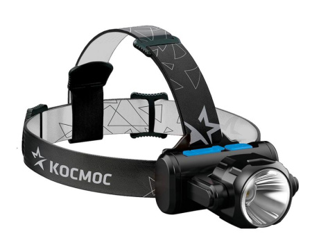 Фонарь аккумуляторный налобный XPE 3Вт COB 5Вт аккум. LI-on 1.2А.ч ЗУ Micro USB  KOCH5WLi-On