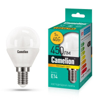 Лампа светодиодная LEDRB/5-G45/830/E14 5Вт 220В LED-M G45 3000К E14  15057