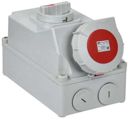 Розетка с мех. блокировкой 63А-6ч 380В 3P+PE+N ССИ-835 IP67  PSR12-063-5-5-67