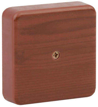 Коробка распаячная 100х100х30 (без клеммы) дуб IP40  Б0031183