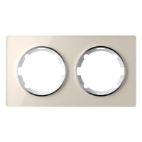 Рамка 2-м Garda горизонт. стеклянная беж. 2E52201301  2234930