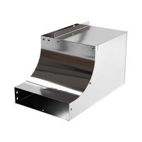 Угол вертикальный внутренний переходник 90град.100 H50 нерж. сталь AISI 304 R900 в компл. с крепежн. элемент. и соед. пластинами CSSS  ISULL0510KC