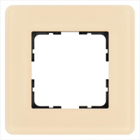 Рамка закругленная 1-м G-Glass стекло матовый тауп  G1001GT-RM