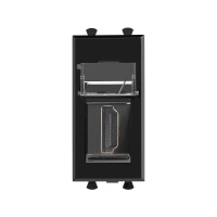 Розетка HDMI 1мод. Avanti "Черный квадрат" тип А-А модульная  4402251