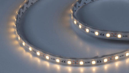 Лента светодиодная стандарт 5050 60LED/м 14.4Вт/м тепл. бел. 12В IP66 со скотчем 3М (уп.5м)  00-00014783