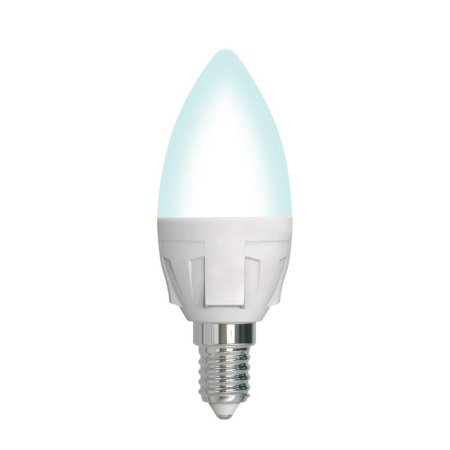 Лампа светодиодная LED-C37 7W/4000K/E14 /FR/DIM PLP01WH Яркая 7Вт матовая 4000К нейтр. бел. E14 диммир. (упак. картон)  UL-00004294
